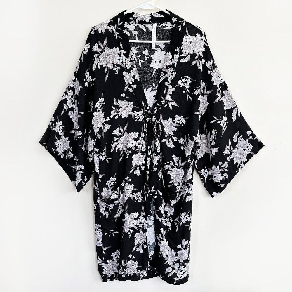 Spiritual Gangster Boho Floral Print Longline Kimono Cardigan Duster One Size